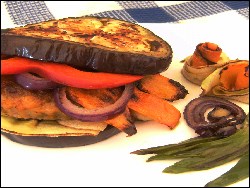 Auberginen-Burger