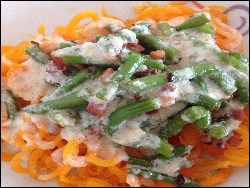 Bohnen Carbonara