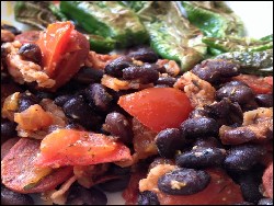 Brasilianische schwarze Bohnen