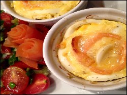 Eier-Gratin mit Lachs