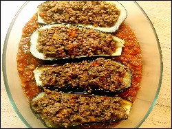 Gefüllte Auberginen türkischer Art