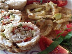 Gefüllte Fischröllchen