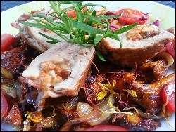 Gefüllte Schweinelende