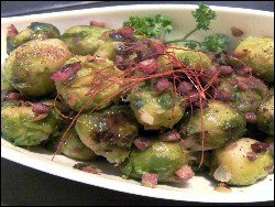 Gerösteter Knoblauch-Rosenkohl