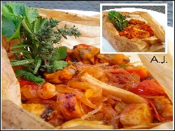 Glasnudeln Frutti Di Mare aus dem Ofen