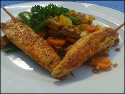 Hähnchenbrust und Lauchgemüse - Ein frisches Vitaminfeuerwerk aus dem Wok