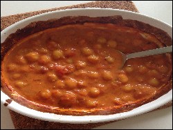 Kichererbsen in Tomatencreme