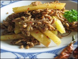 Kohlrabi-Hackpfännchen