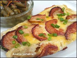 Omelette mit Putenbrust