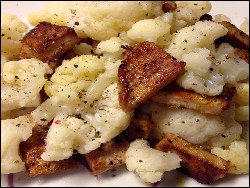 Schweinenacken mit Blumenkohl