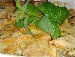 Süßkartoffelauflauf mit Hähnchen und Champignons