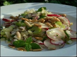 Taboulé aus Fenchel und Sellerie